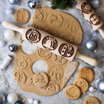 Wałek do ciasta Świąteczny Kule